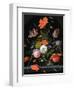 Still Life of Flowers in a Glass Vase-Abraham Mignon-Framed Premium Giclee Print