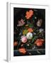 Still Life of Flowers in a Glass Vase-Abraham Mignon-Framed Giclee Print