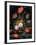 Still Life of Flowers in a Glass Vase-Abraham Mignon-Framed Giclee Print