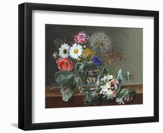 Still Life of Flowers in a Glass-Johan Laurentz Jensen-Framed Giclee Print