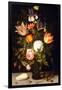 Still Life of Flowers in a Roemer with Two Shells (Oil on Panel)-Balthasar van der Ast-Framed Giclee Print