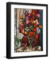 Still Life of Flowers in a Silver Vase, 1930-Mark Gertler-Framed Giclee Print