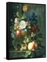 Still Life of Flowers in a Terracotta Vase-Elizabeth Van Hoogenhuyzen-Framed Stretched Canvas