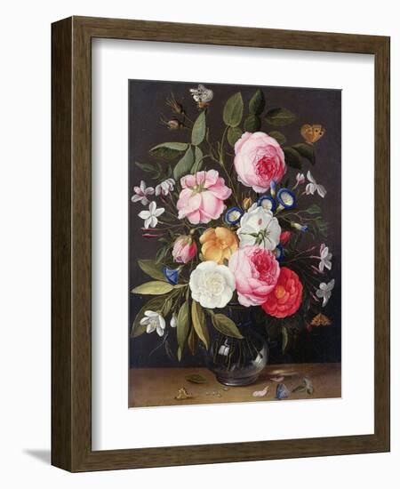 Still Life of Flowers in a Vase, 1661-Jan van Kessel-Framed Giclee Print