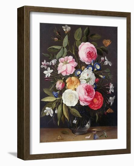 Still Life of Flowers in a Vase, 1661-Jan van Kessel-Framed Giclee Print