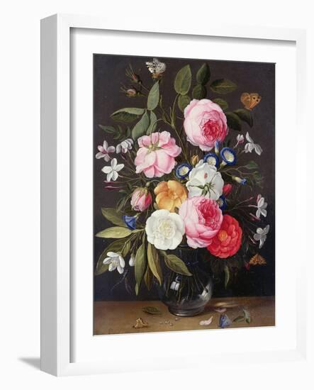 Still Life of Flowers in a Vase, 1661-Jan van Kessel-Framed Giclee Print