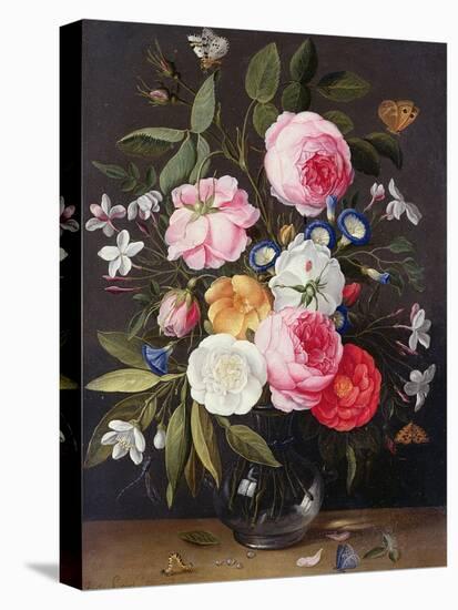 Still Life of Flowers in a Vase, 1661-Jan van Kessel-Stretched Canvas