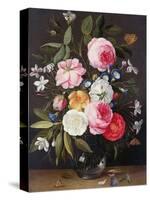 Still Life of Flowers in a Vase, 1661-Jan van Kessel-Stretched Canvas