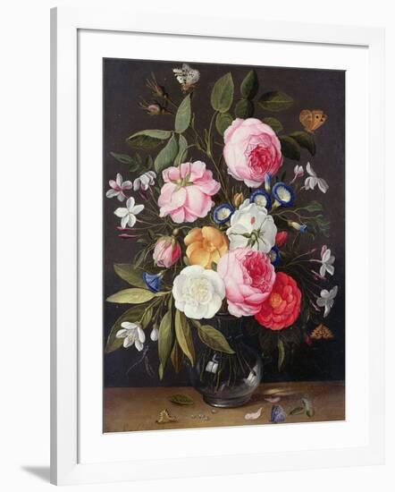 Still Life of Flowers in a Vase, 1661-Jan van Kessel-Framed Giclee Print