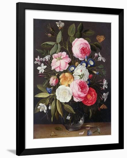 Still Life of Flowers in a Vase, 1661-Jan van Kessel-Framed Giclee Print