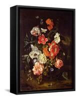 Still Life of Flowers in a Vase, 1713-null-Framed Stretched Canvas