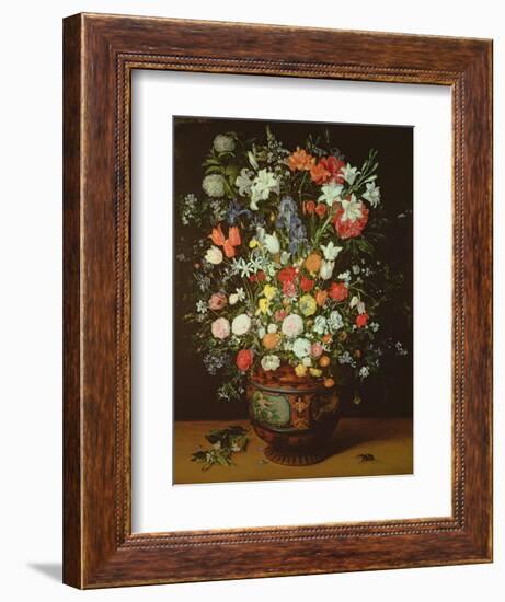 Still Life of Flowers in a Vase-Jan Brueghel the Younger-Framed Giclee Print