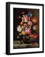 Still Life of Flowers in an Ovoid Vase-Abraham Bosse-Framed Giclee Print