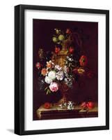 Still Life of flowers in an Urn, 17th century-Jean-Baptiste Monnoyer-Framed Giclee Print