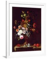 Still Life of flowers in an Urn, 17th century-Jean-Baptiste Monnoyer-Framed Giclee Print