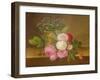 Still Life of Flowers (Oil on Canvas)-Johan Laurents Jensen-Framed Giclee Print