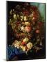 Still Life of Flowers on a Ledge with Birds Nest, 1884-Pierre-Louis de Coninck-Mounted Giclee Print