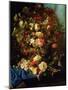 Still Life of Flowers on a Ledge with Birds Nest, 1884-Pierre-Louis de Coninck-Mounted Giclee Print