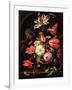 Still Life of Flowers on a Ledge-Abraham Mignon-Framed Giclee Print