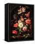 Still Life of Flowers on a Ledge-Abraham Mignon-Framed Stretched Canvas