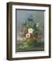Still Life of Flowers on a Ledge-Johann Knapp-Framed Giclee Print