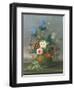 Still Life of Flowers on a Ledge-Johann Knapp-Framed Giclee Print