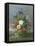 Still Life of Flowers on a Ledge-Johann Knapp-Framed Stretched Canvas
