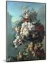 Still Life of Flowers on a Terrace-Pierre Bourgogne-Mounted Giclee Print