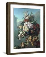 Still Life of Flowers on a Terrace-Pierre Bourgogne-Framed Giclee Print