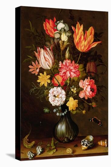 Still Life of Flowers with Insects-Balthasar van der Ast-Stretched Canvas