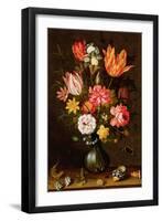 Still Life of Flowers with Insects-Balthasar van der Ast-Framed Giclee Print