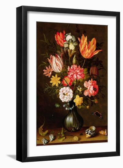 Still Life of Flowers with Insects-Balthasar van der Ast-Framed Giclee Print