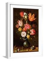 Still Life of Flowers with Insects-Balthasar van der Ast-Framed Giclee Print