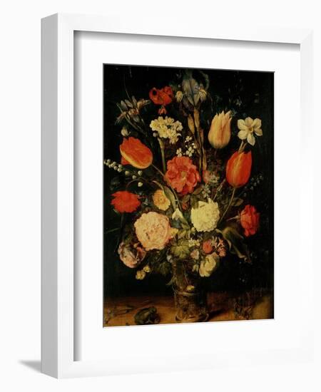 Still Life of Flowers-Jan Brueghel the Elder-Framed Giclee Print