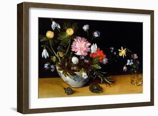 Still Life of Flowers-Jan Brueghel the Younger-Framed Giclee Print