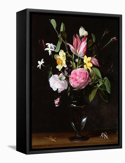Still Life of Flowers-Daniel Seghers-Framed Stretched Canvas