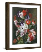 Still Life of Flowers-Jean Benner-Framed Giclee Print