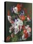 Still Life of Flowers-Jean Benner-Stretched Canvas