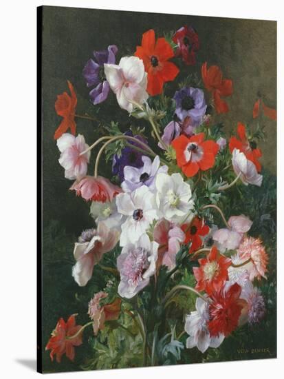 Still Life of Flowers-Jean Benner-Stretched Canvas