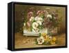 Still Life of Flowers-Eugene Henri Cauchois-Framed Stretched Canvas