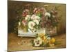 Still Life of Flowers-Eugene Henri Cauchois-Mounted Giclee Print