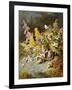 Still Life of Floxgloves, Mushrooms, Snapdragons, and Thistles-Thomas Worsey-Framed Giclee Print