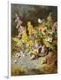 Still Life of Floxgloves, Mushrooms, Snapdragons, and Thistles-Thomas Worsey-Framed Giclee Print