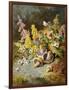 Still Life of Floxgloves, Mushrooms, Snapdragons, and Thistles-Thomas Worsey-Framed Giclee Print