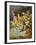 Still Life of Floxgloves, Mushrooms, Snapdragons, and Thistles-Thomas Worsey-Framed Giclee Print