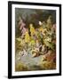 Still Life of Floxgloves, Mushrooms, Snapdragons, and Thistles-Thomas Worsey-Framed Giclee Print