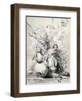 Still Life of Fruit, (1700-1749)-Jan van Huysum-Framed Giclee Print