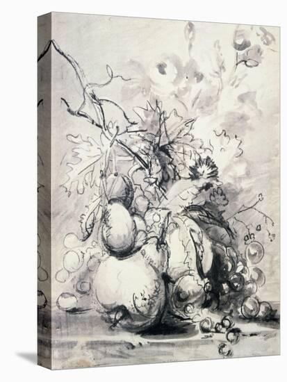 Still Life of Fruit, (1700-1749)-Jan van Huysum-Stretched Canvas