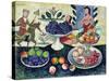 Still Life of Fruit, 1913-Ilya Ivanovich Mashkov-Stretched Canvas