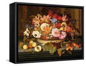 Still Life of Fruit and a Basket of Flowers, 1623-Ast-Framed Stretched Canvas